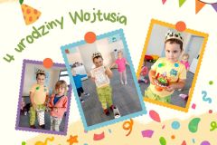 Colorful Playful Stremers Happy Birthday Photo Collage - 1
